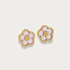 Lumière Flower Mother of Pearl Stud Earrings