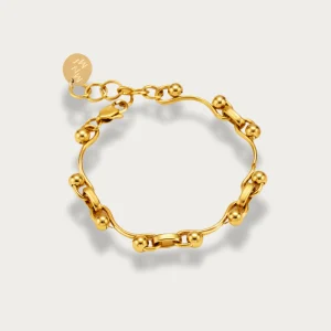Julia Sculptural Linked Bead Bracelet