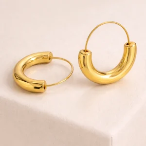 Linnea Tubular Hoop Earrings